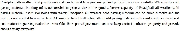 Cold asphalt pothole patch permanent road asphalt repair問屋・仕入れ・卸・卸売り