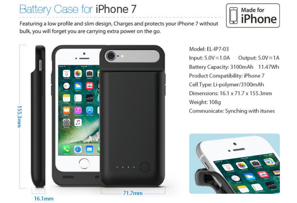 iPhone 7 battery case