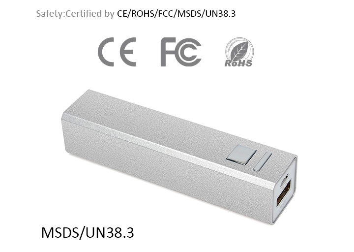 2600mAh Universal Portable Charger USB External Battery Power Pack