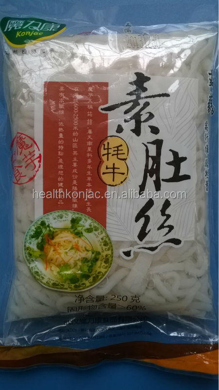 Shirataki/Konjac/Konnyaku tripe noodle with undaria pinnitafida/imitate food/vegetarian diet