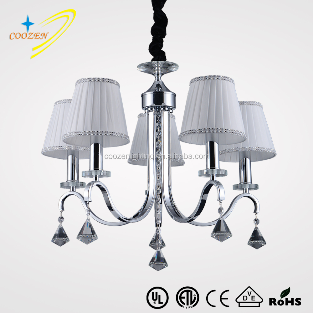 chinese crystal chandelier with 5 lights lampshades wholesale