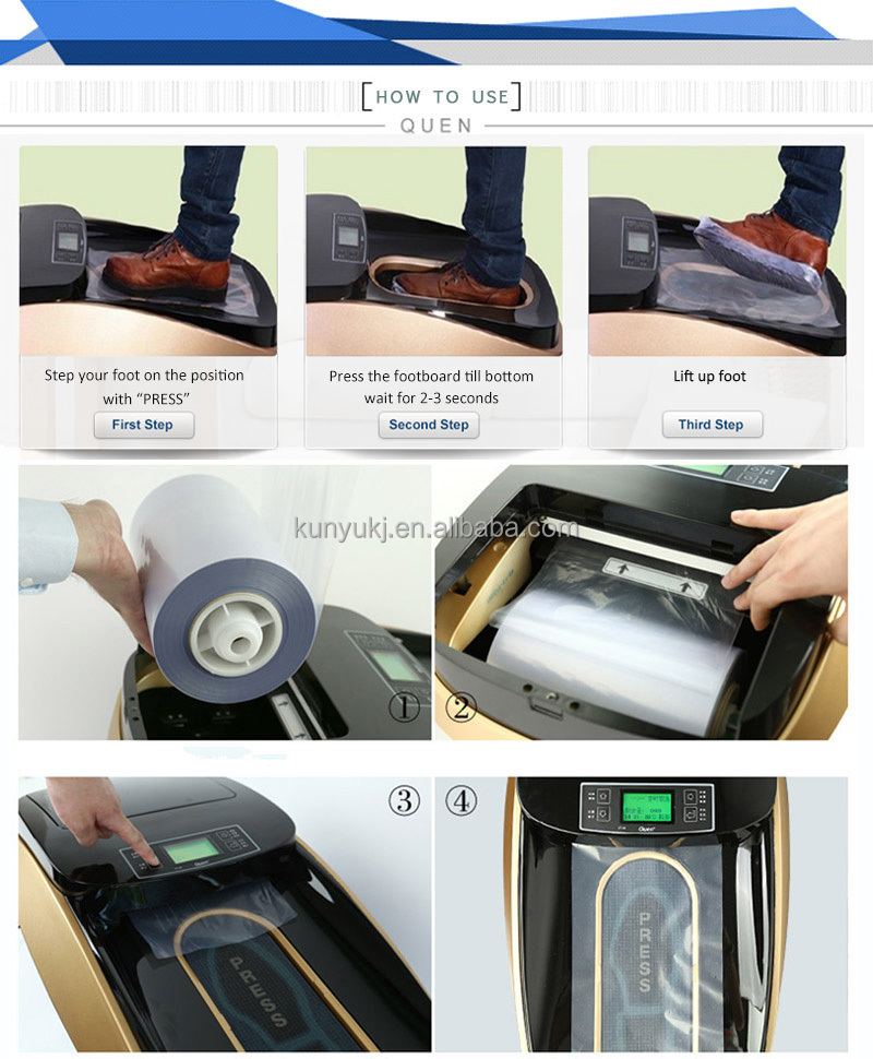 2015 productos vendedores calientes zapatos automáticos cubren máquina