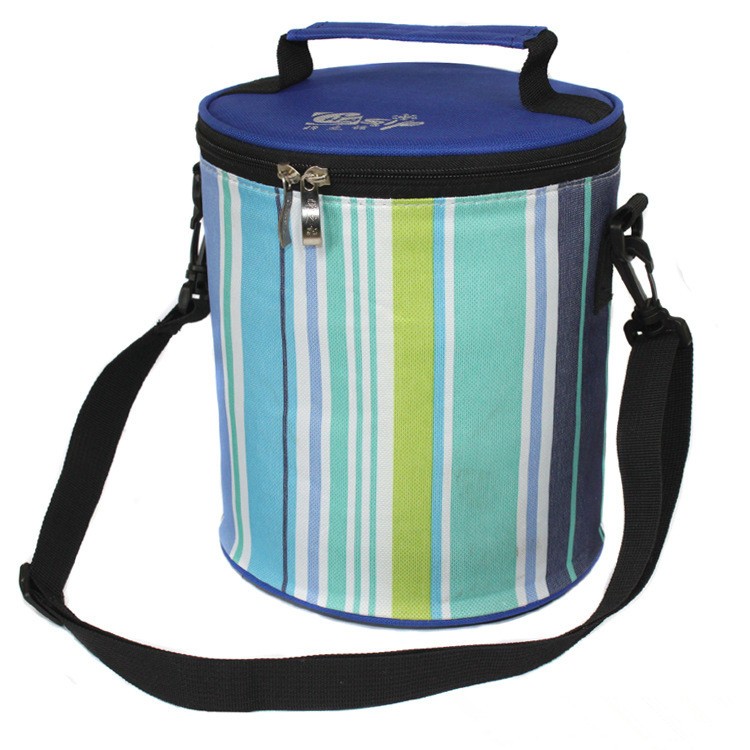 Round Miller Light Beer Ice Bag 6 Bottle Wine Cooler Bag With Zip