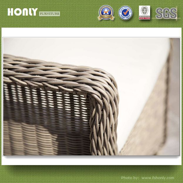 High quality antique wicker chair round wicker chair aluminium arms