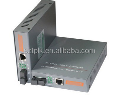 HTB-4100 10/100/1000Mbps SC Port 20KM RJ45 Single mode Optical Fiber Media Converter Media converter (1000Mbps)