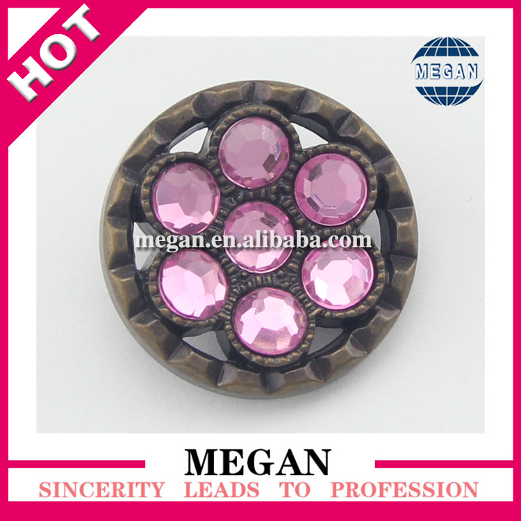 装飾的なアクリルボタン、 ピンクのアクリルボタン、 アクリルラインストーンのボタン仕入れ・メーカー・工場