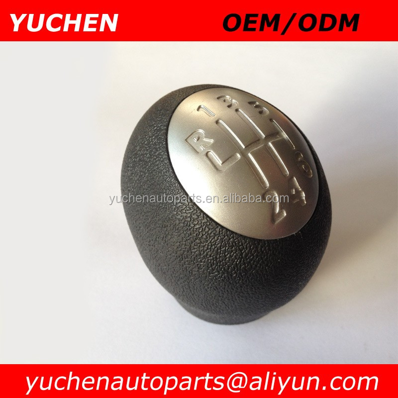 Yuchen Car Gear Shift Knobs Silver Short Knob 6 Speed For Renault Clio