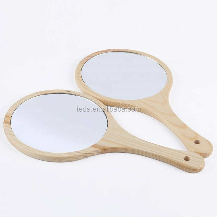 Wooden Frame Handmade Unfinished Wood Mirror (35)