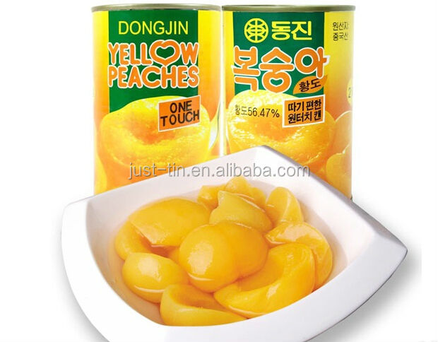 Hot Sale 425g canned yellow peach canned yellow peaches in syrup