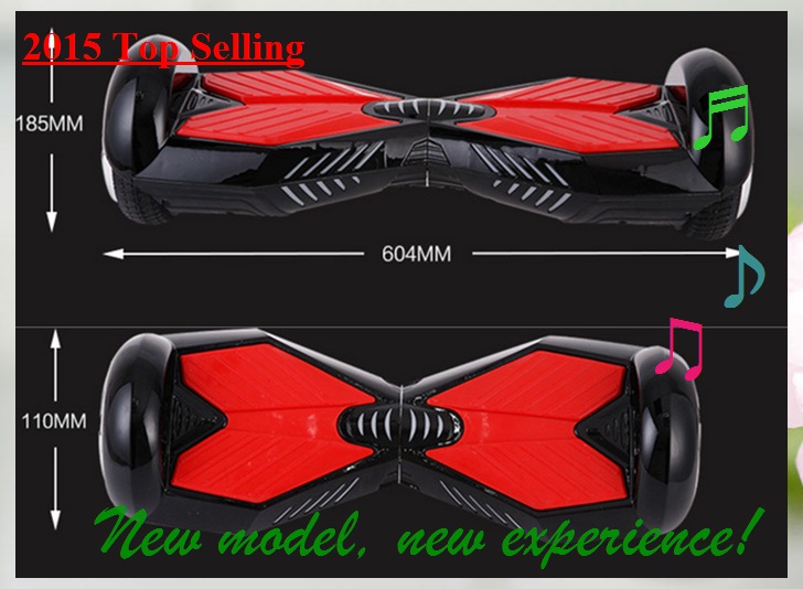 6.5インチ2輪電気スタンディングスクータースケートボードリモコンキーhoverboard一輪車ブルートゥーススピーカー音楽仕入れ・メーカー・工場