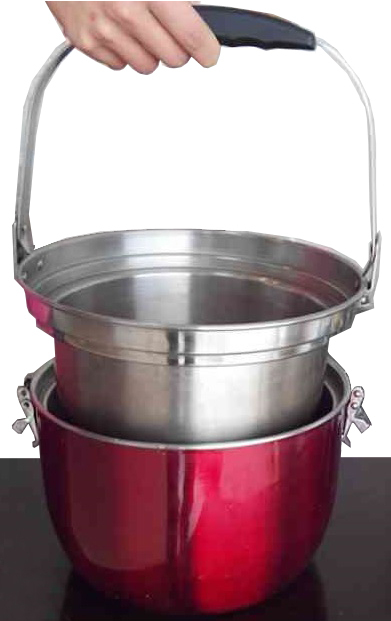 非電気5lステンレス鋼の食品暖かいホットスープの鍋問屋・仕入れ・卸・卸売り