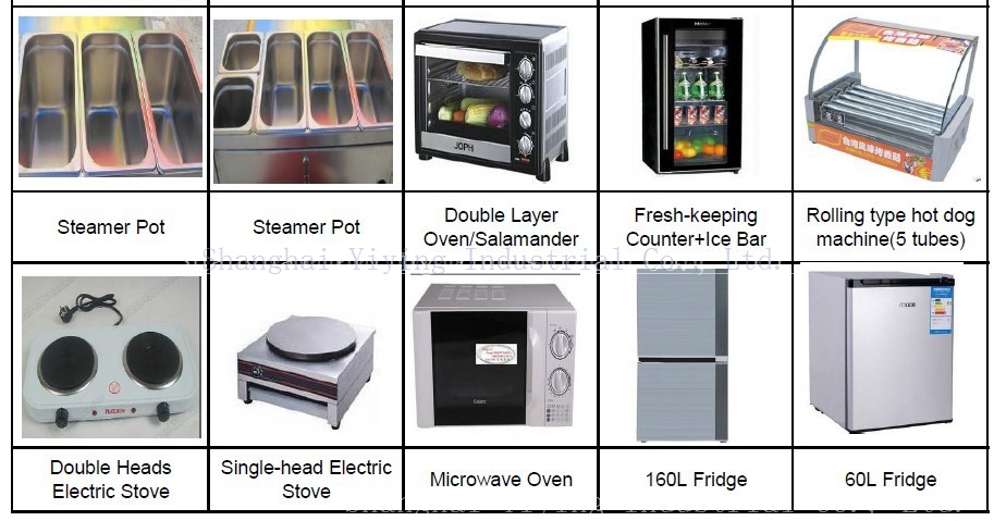 New style 2014 Customized Mobile food cart trailer YY-FR220B
