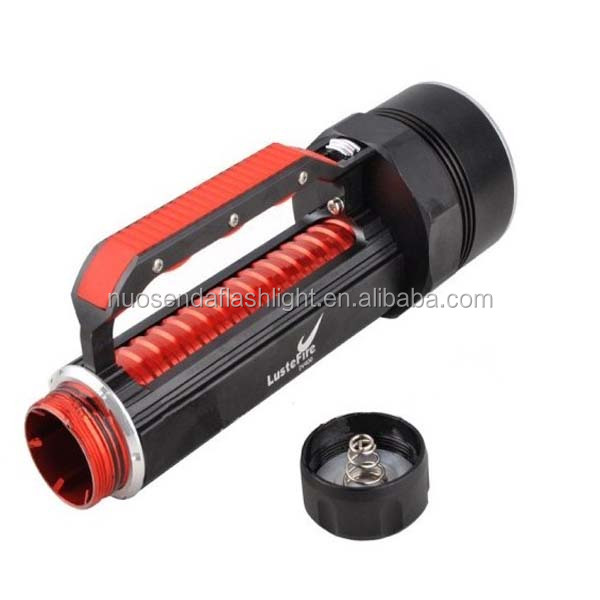 Lustfiredv4004xcreexm-l24800無電極ledダイビング懐中電灯ルーメンマグネトロン( 2x26650)問屋・仕入れ・卸・卸売り