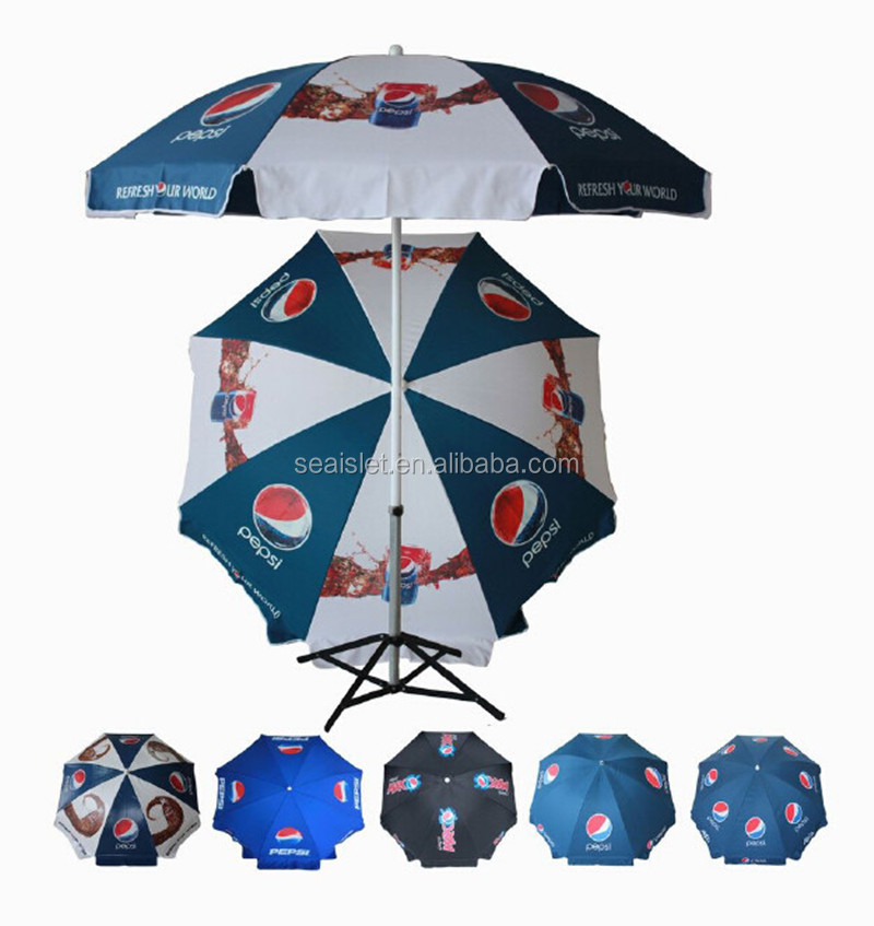 ダークブルー8面のビーチパラソル、 ブランドの傘、 oemビーチパラソル問屋・仕入れ・卸・卸売り