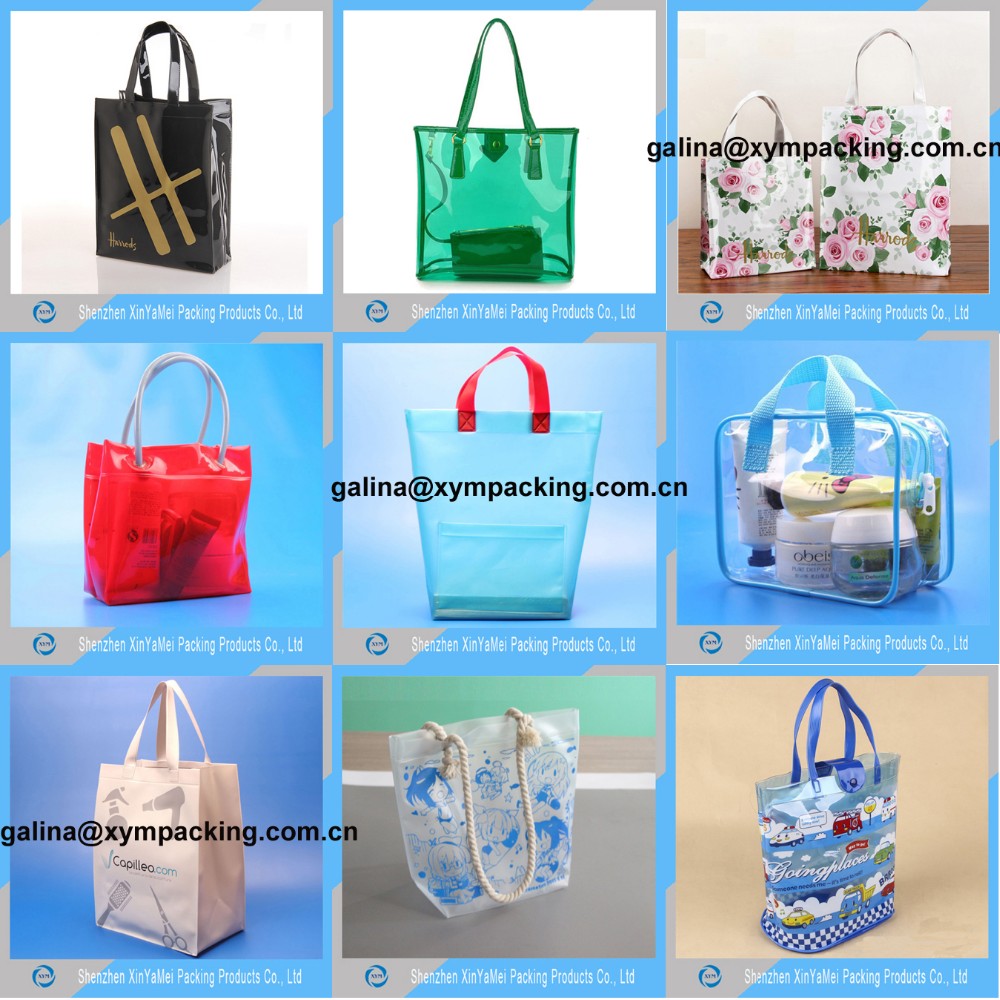 clear pvc plastic bag for cosmetic