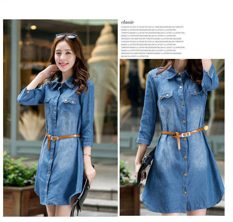 vestidos jeans barato