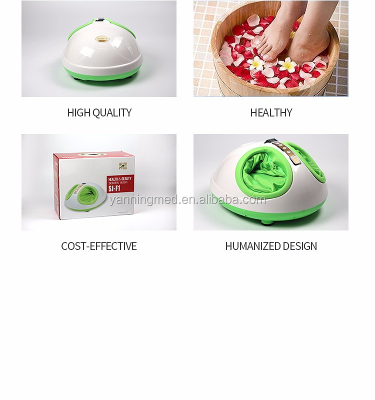 New style 3D kneading air pressure electric heated foot spa massager