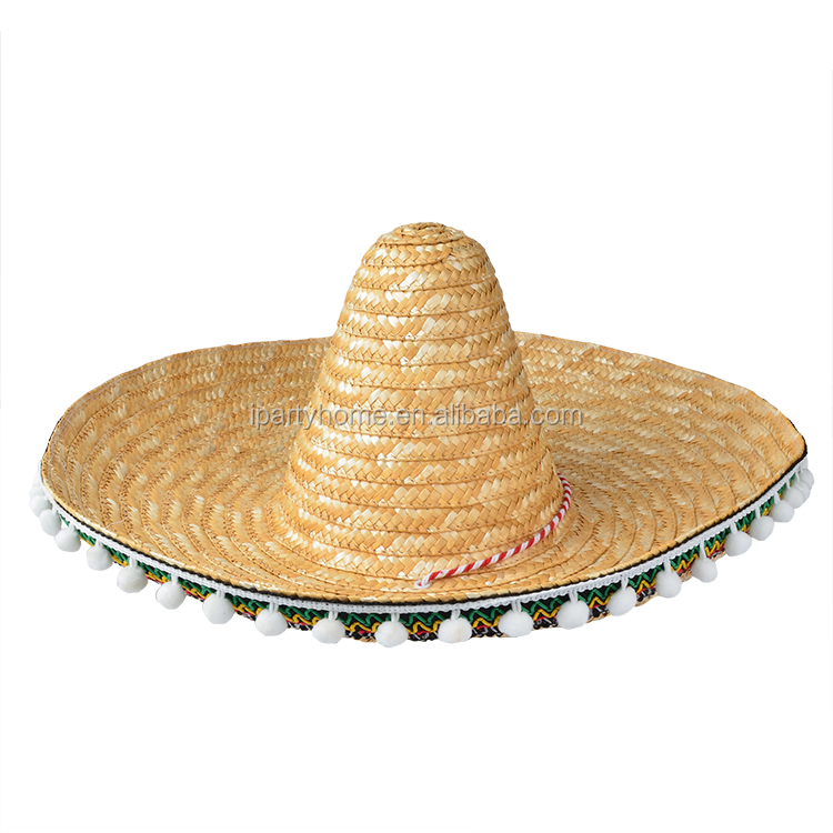 Cappello Sombrero Messicano Giallo 45 cm