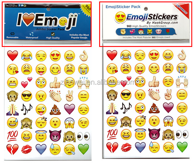 プロモーション熱い販売の高品質製品emojiemoji卸売のためのステッカー仕入れ・メーカー・工場