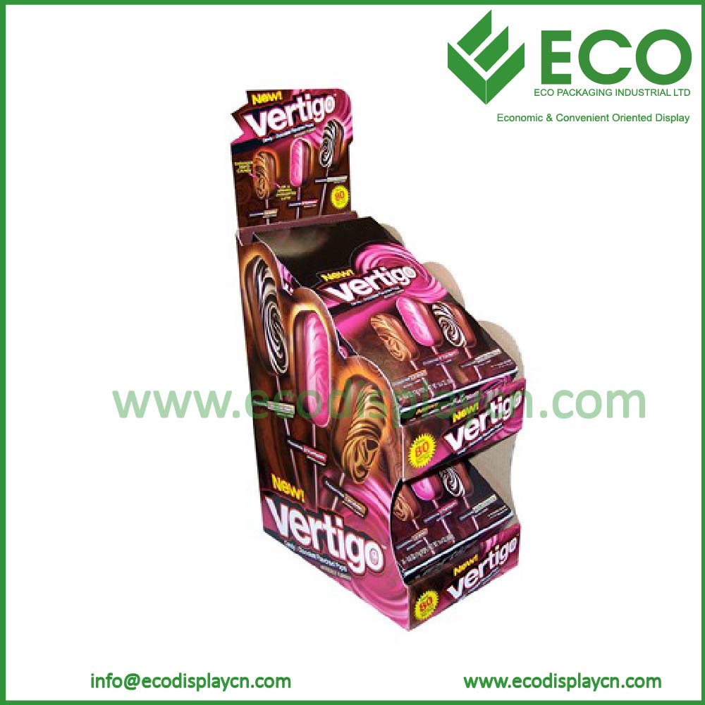 High Quality Cardboard Countertop Display for Lollipop Display