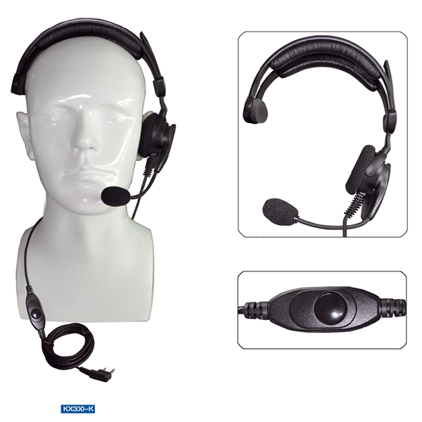 Quality assurance microphone earphone walkie talkie noise cancelling headphone