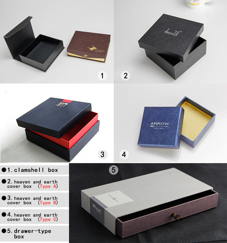 Fiberboard luxury lined belt packaging wooden box wholesale