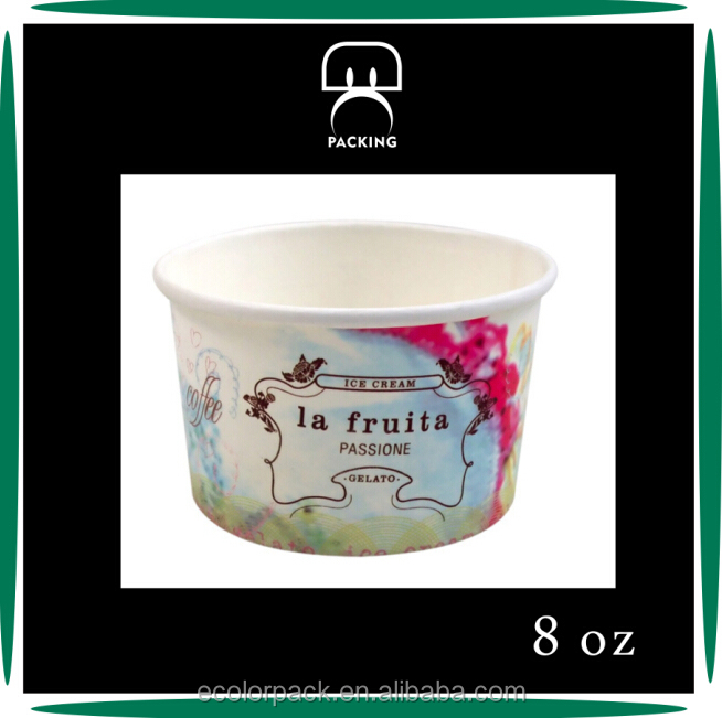 Wholesale custom base on your requirements ice cream paper cup