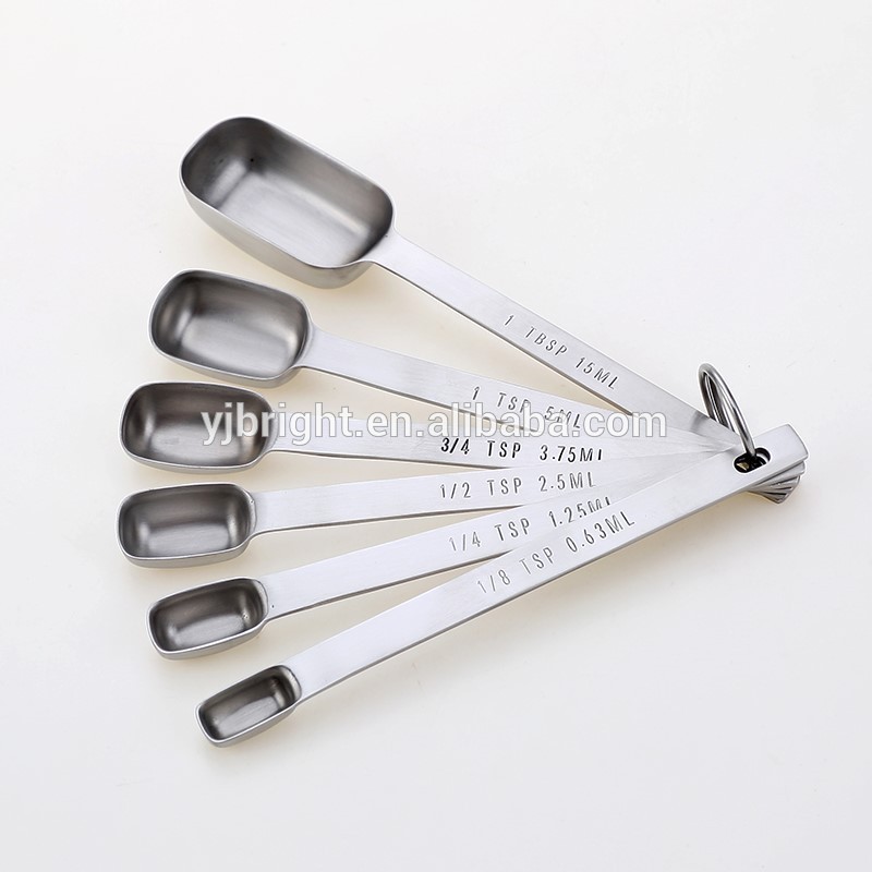 Square Six-Piece Stainless Steel Measuring Spoon Bl12288 - China Measuring  Spoon and Measuring Square Spoon price