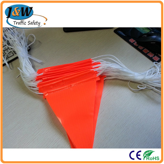 Triangle Flag Bunting / Bunting Safety Warning Flag / Nylon Rope String