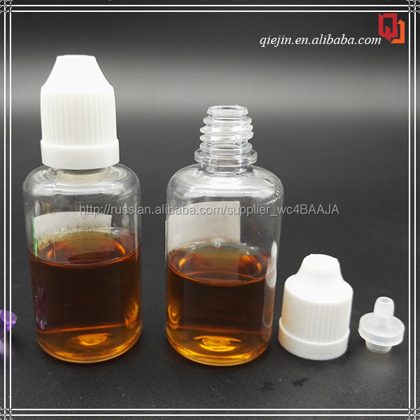 ПЭТ Пластик личной гигиены Типа Использования 30 мл пластиковая бутылка ejuice жидкость недоступном для детей шапки