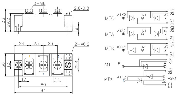 mtc160a1600vサイリスタモジュール仕入れ・メーカー・工場