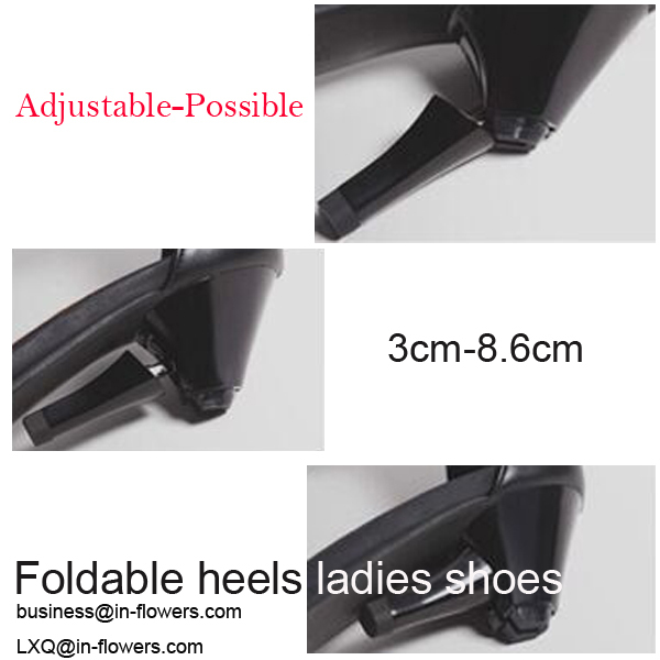 調節可能な- 可能な折り畳み式のかかとの女性靴仕入れ・メーカー・工場