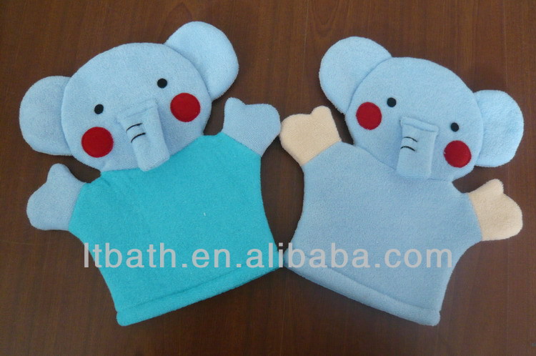 プロの赤ちゃんの入浴手袋工場の赤ん坊の子供のクラバスミトン手袋赤ん坊のバスマット仕入れ・メーカー・工場