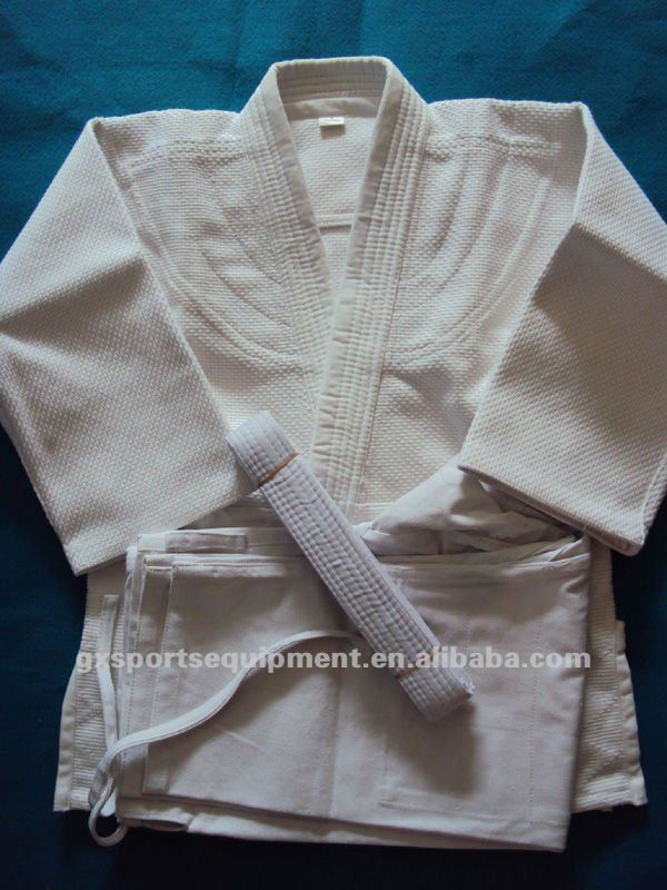 柔術柔術王/スーツ/制服シングル織り白でベルト仕入れ・メーカー・工場