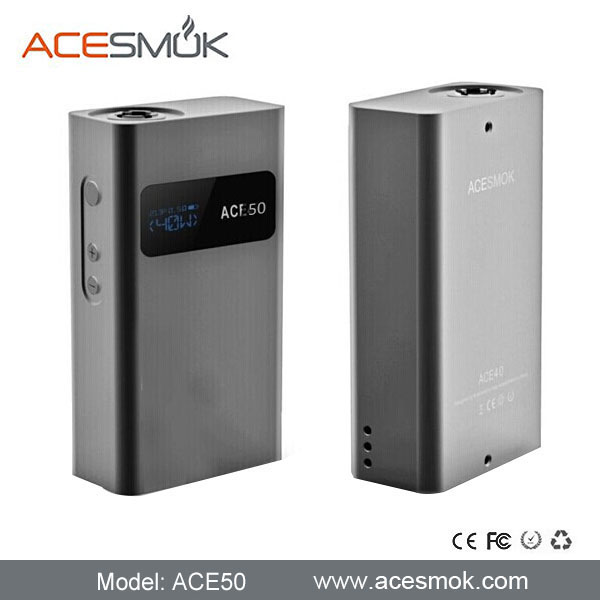 2014 best 50w mod ACE50 box mod for e cigarette distributor