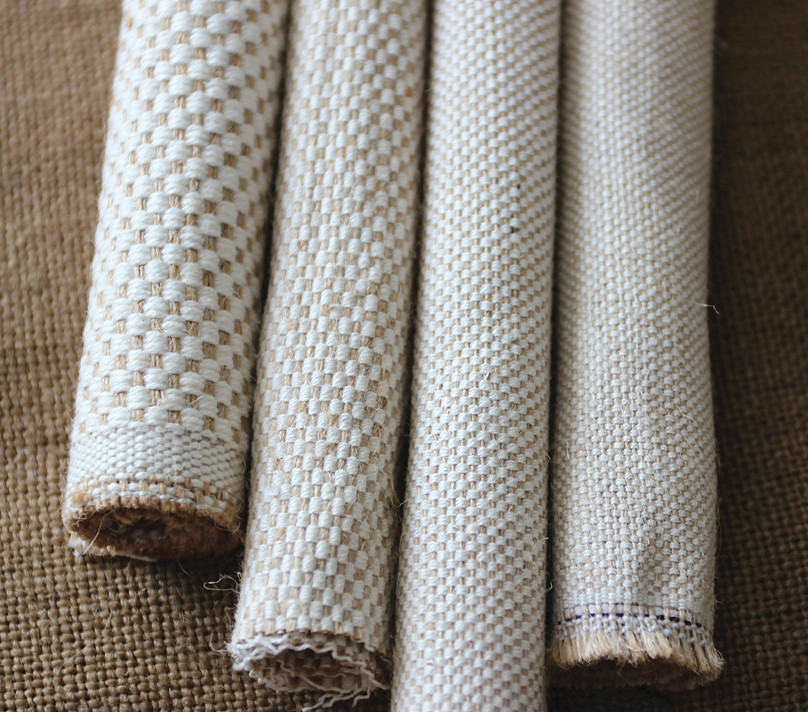 Thick Jute Fabric And Cotton Fabric/jute Cotton Blend Fabric For Home