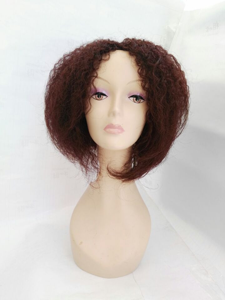 ファッションアフロかつら用balck男性合成かつら 問屋・仕入れ・卸・卸売り