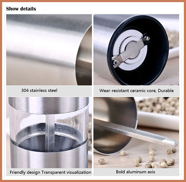 innovative products salt & pepper grinder for import