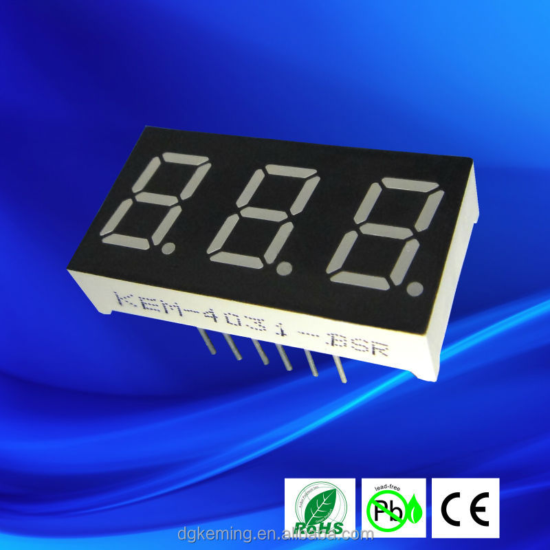 3 digit digital electronics 0.4 inch led 7 segment display kem 0.4