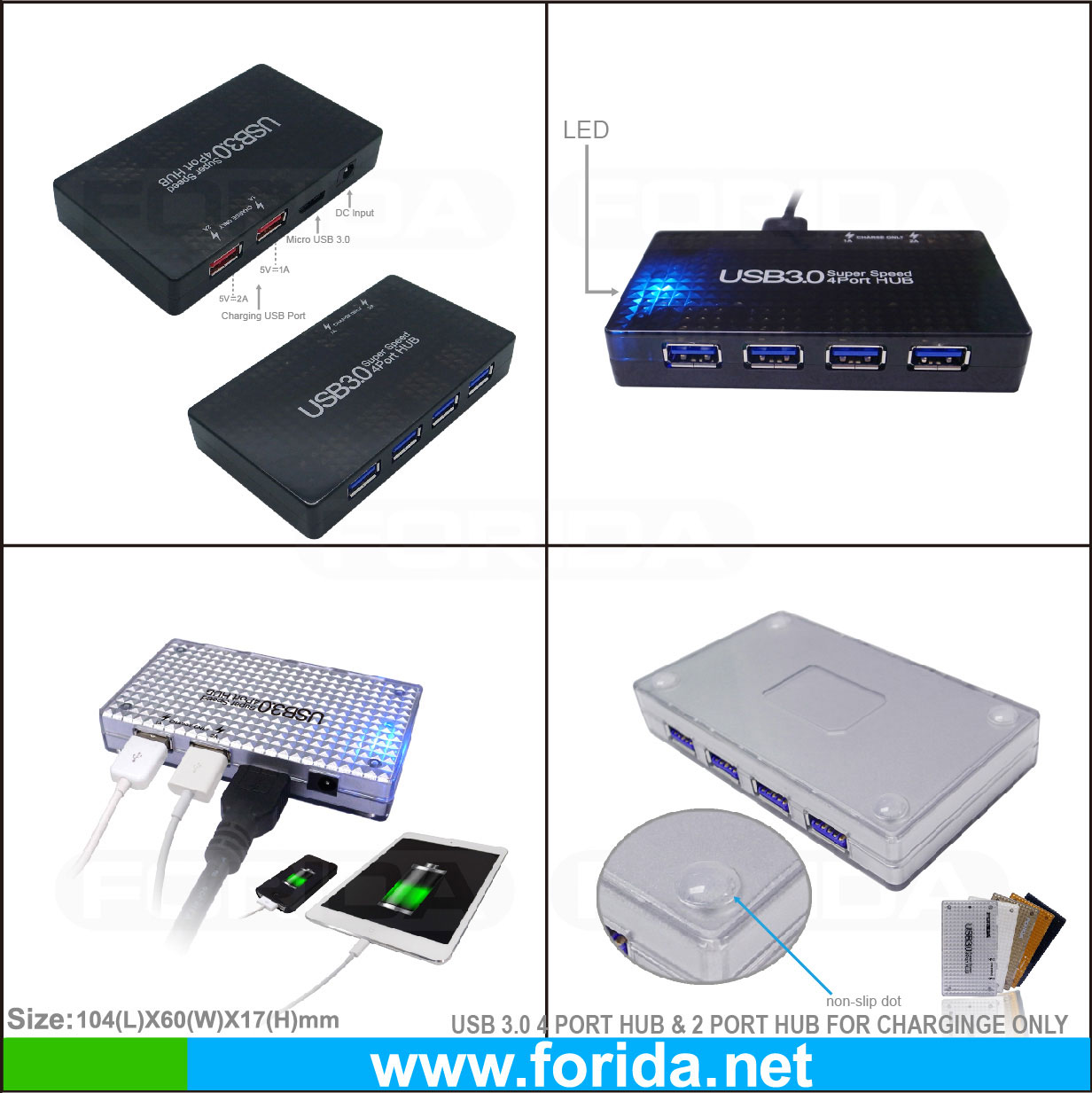 充電usb3.0ハブ- 6でポート問屋・仕入れ・卸・卸売り