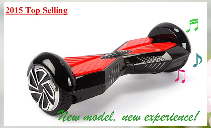 6.5インチ2輪電気スタンディングスクータースケートボードリモコンキーhoverboard一輪車ブルートゥーススピーカー音楽仕入れ・メーカー・工場