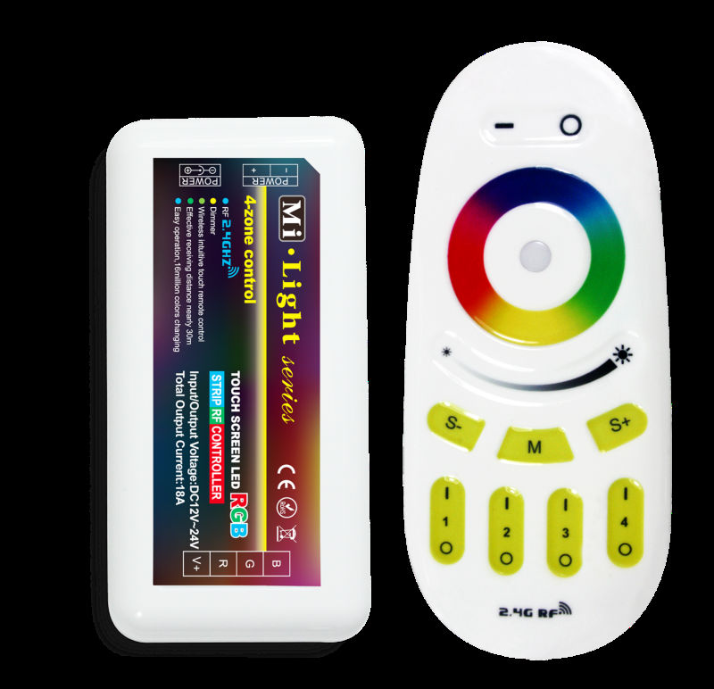 Mi.light 2.4g Led Rgb Strip Rf Controller With Rf Remotecontrol 24v