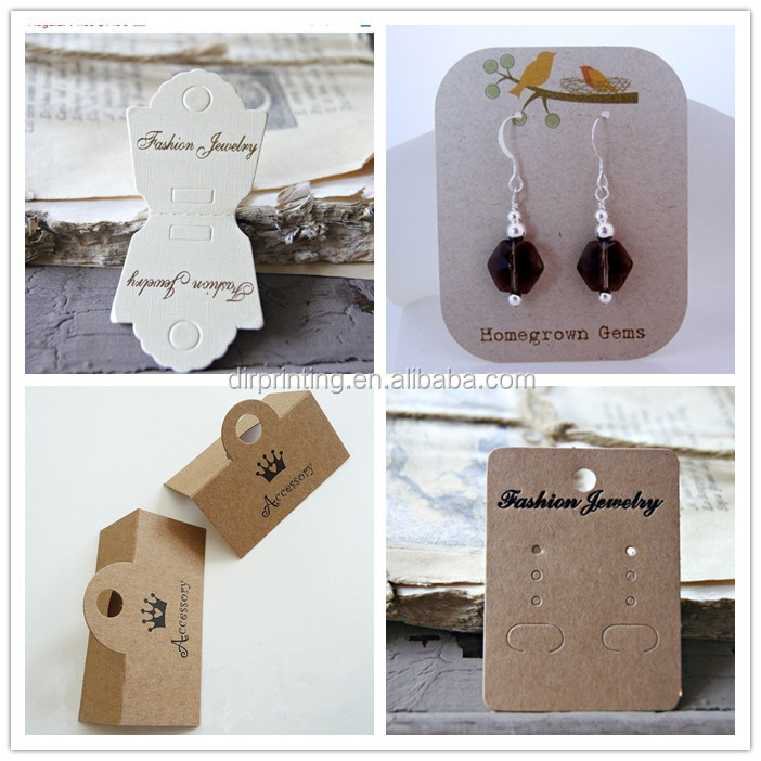 White Paper Cardstock Jewelry Display Card Earring Necklace Bracelet Supply Buy Cardstock