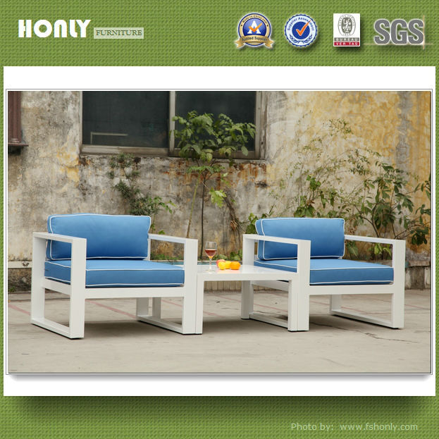 Modern metal outdoor furniture sofa chair leisure alum outdoor furniture