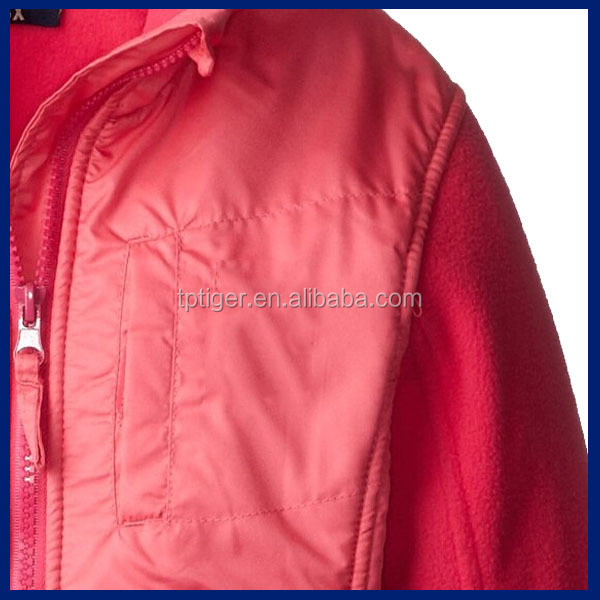 最新のアウター2014年長袖赤フリース女の子のジャケット仕入れ・メーカー・工場