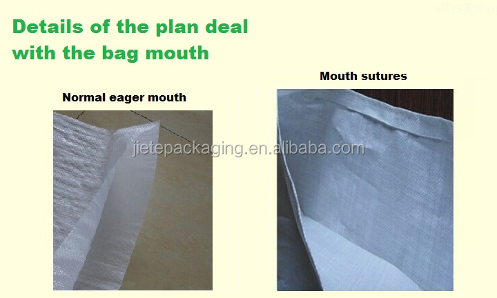 50kg bag of rice , white pp woven rice bag