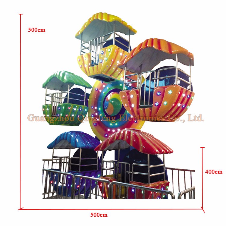 outdoor coin operated ferris wheel carousel ride on chair carousel game machine