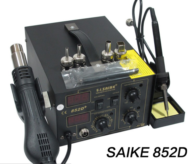 Saike852d+熱風リワークステーションホットエアガンbgaはんだ吸い取り2イン1220vまたは110v仕入れ・メーカー・工場