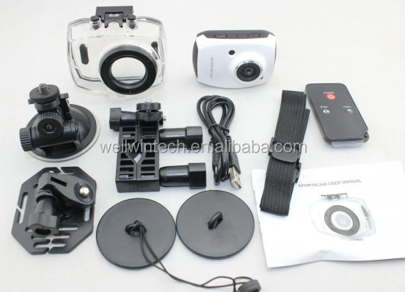 プロスポーツアクションカメラマイクロビデオカメラフルhd1080pスポーツのための問屋・仕入れ・卸・卸売り