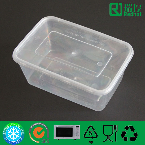 明確な長方形のプラスチックの千ミリリットルpp使い捨て食品容器仕入れ・メーカー・工場